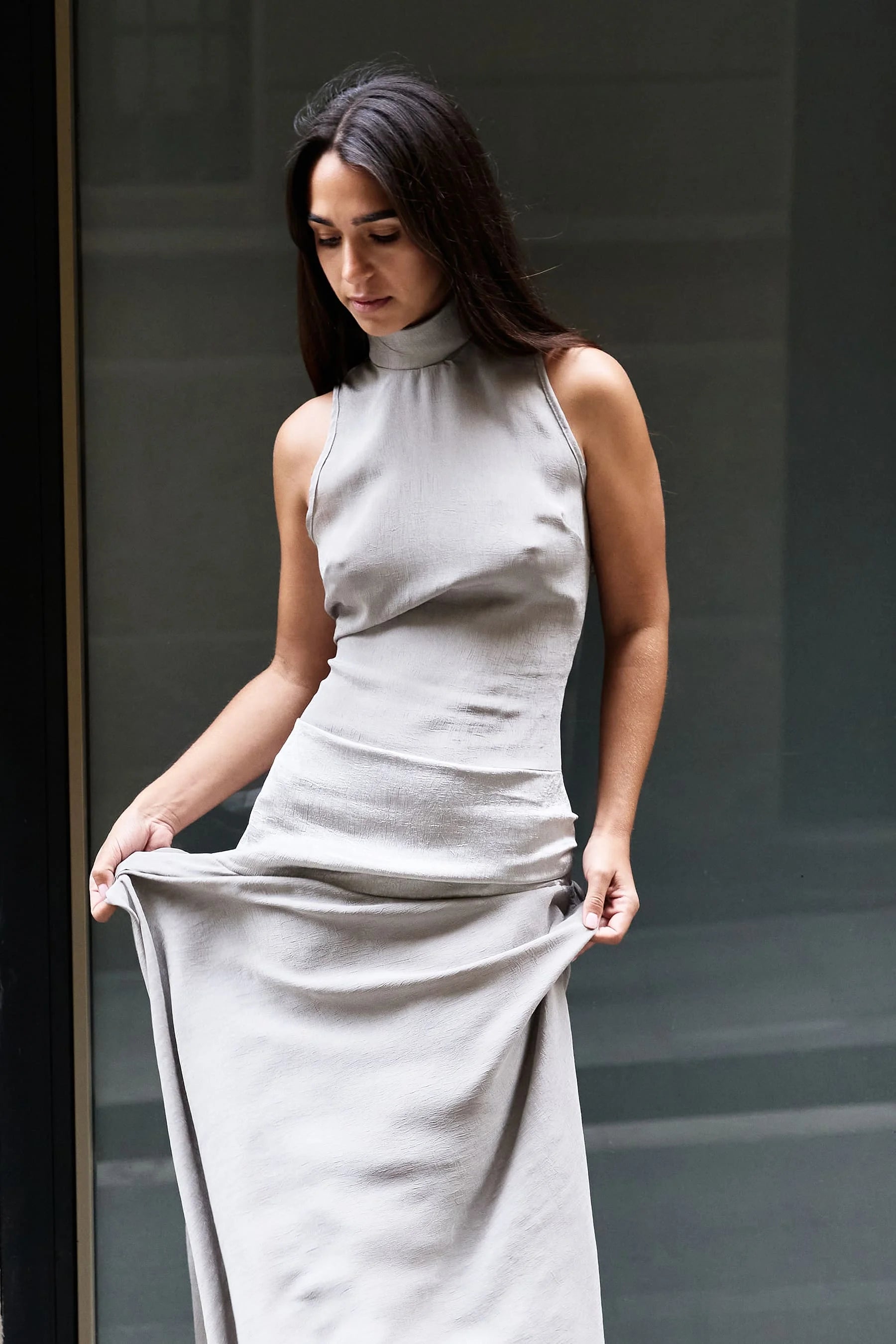 Vestido Medea gris